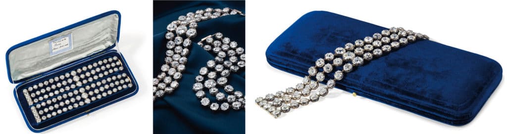 Foto bracciali diamanti appartenuti a Maria Antonietta