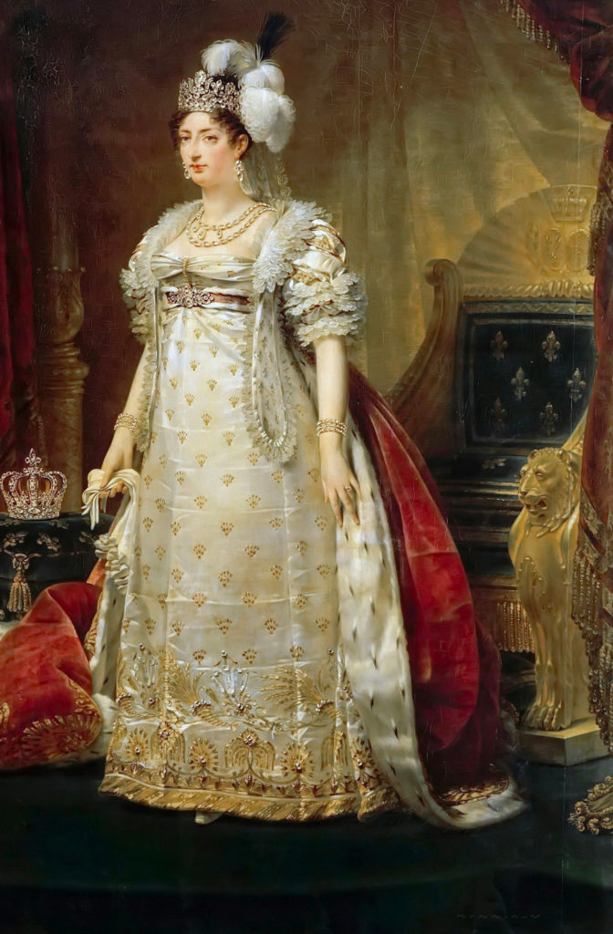 Ritratto di Madame Royale e i braccialetti di diamanti di Maria Antonietta