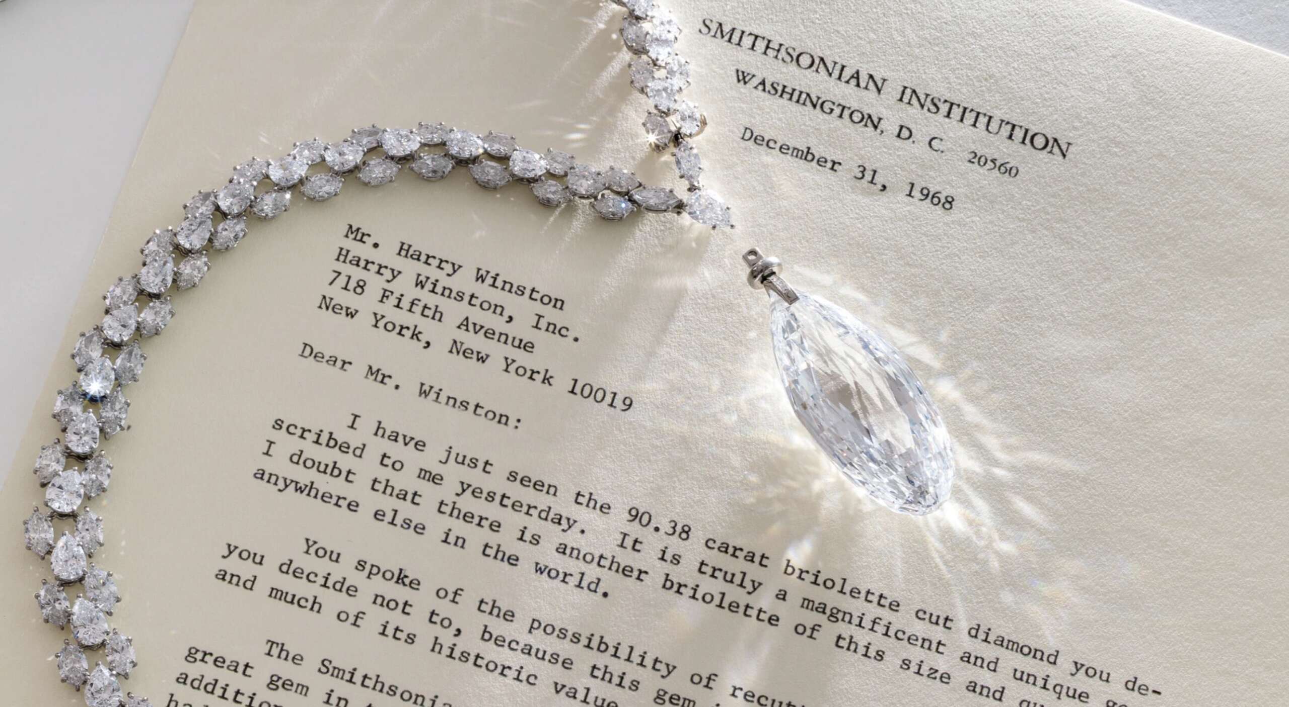 Il diamante Briolette d'India di Harry Winston, dalla collezione Heidi Horten